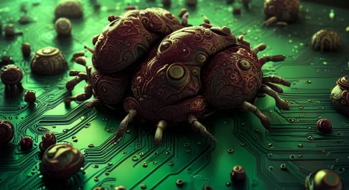 Virus on circuit board